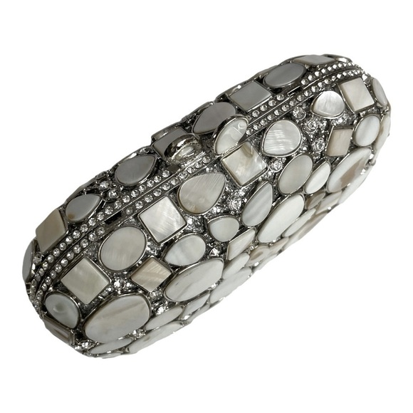 Boutique De FGG Synthetic Shell Evening Bags and Clutches Rhinestone - Picture 4 of 10